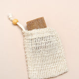 APO Natural Sisal Soap Saver Pouch – Exfoliating Soap Bag with Drawstring – Alethia Skin