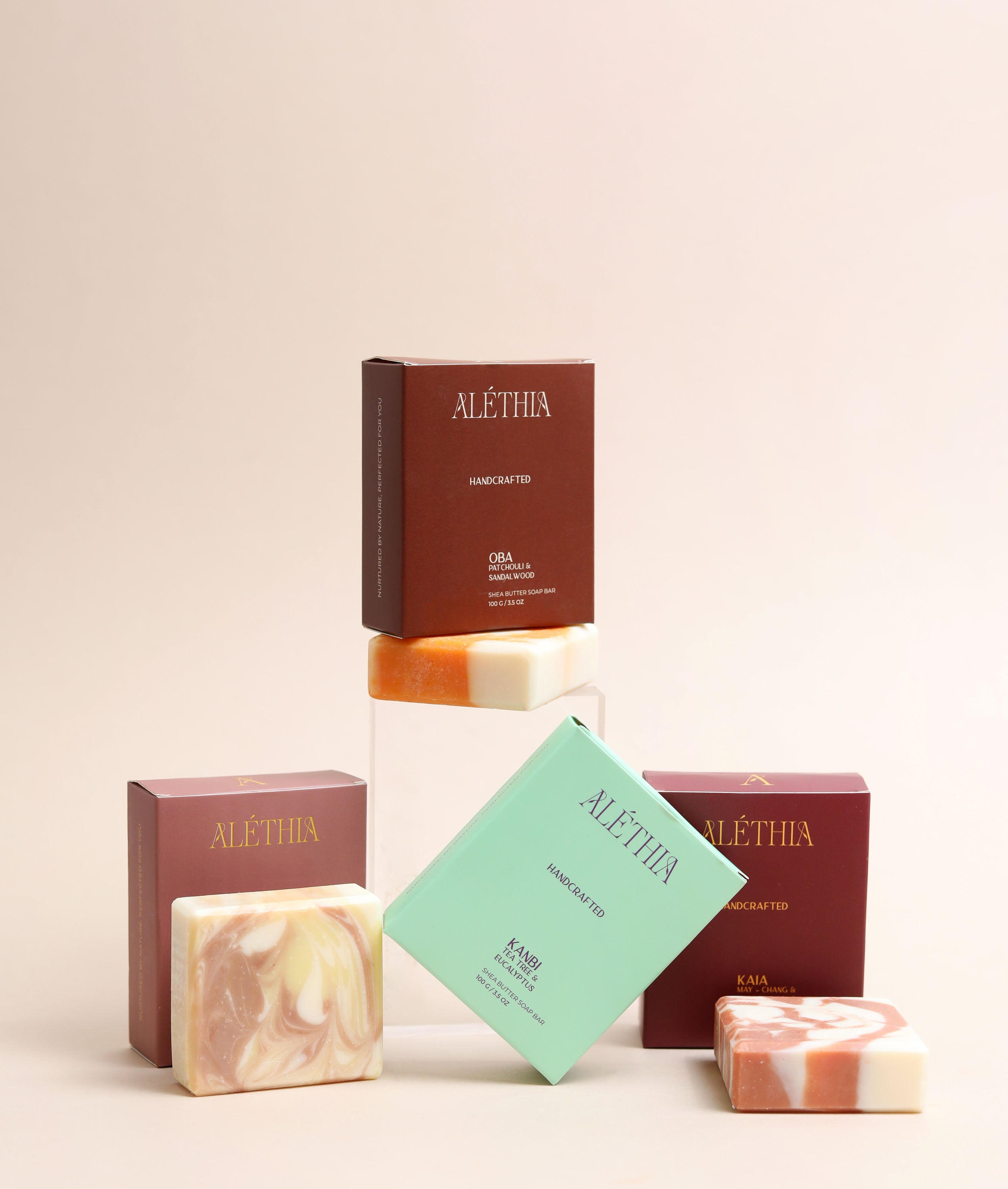 QUARTET Natural Soap Bar Set – Botanical Face & Body Soaps – Alethia Skin