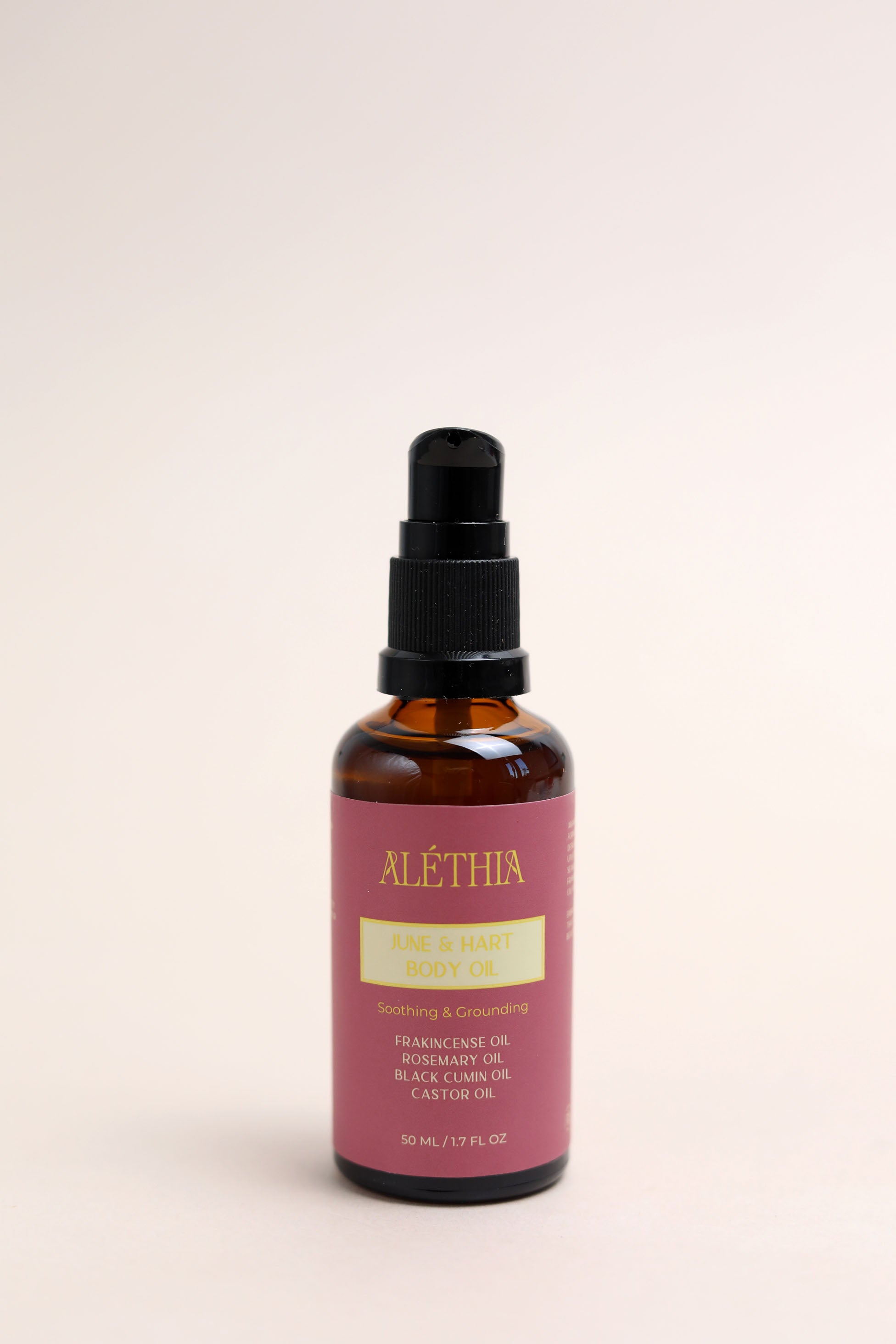 Bottle of June & Hart Restorative Body Oil with Black Cumin and Frankincense
